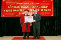 Ông Nguyễn Văn Thoả nhận Bằng Bác sỹ Chuyên khoa II tại Trường Đại học Y Dược Thái Nguyên