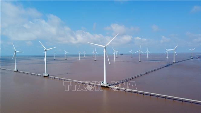 Phát triển điện gió, khai thác tốt tiềm năng, lợi thế của vùng đất Mũi Cà Mau. Ảnh: Chanh Đa/TTXVN