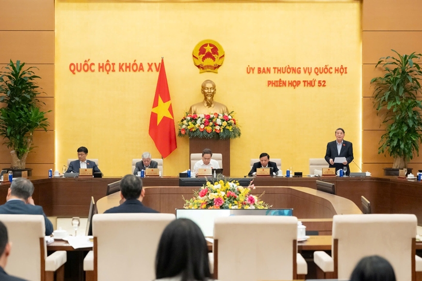 Chủ tịch Quốc hội Trần Thanh Mẫn chủ trì phiên họp.