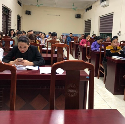 Ảnh: Các đại biểu dự tập huấn