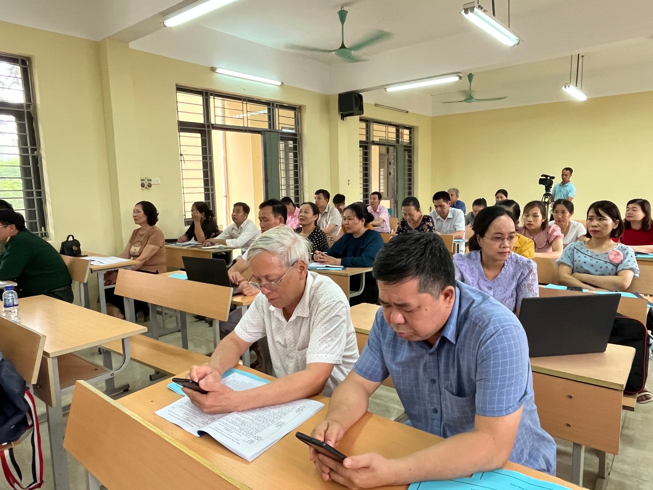 Ảnh: Các học viên dự lớp tập huấn