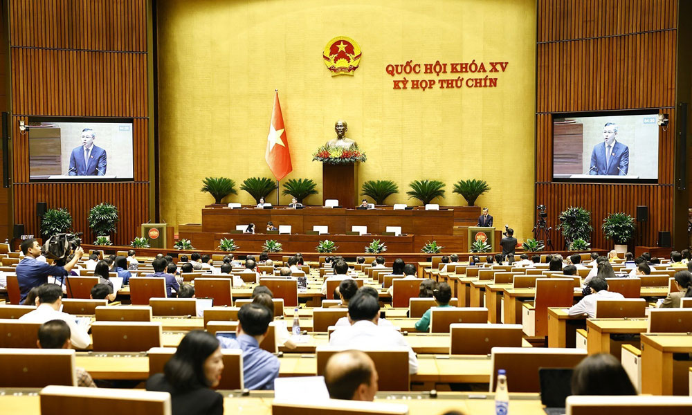 Quang cảnh phiên họp Quốc hội.