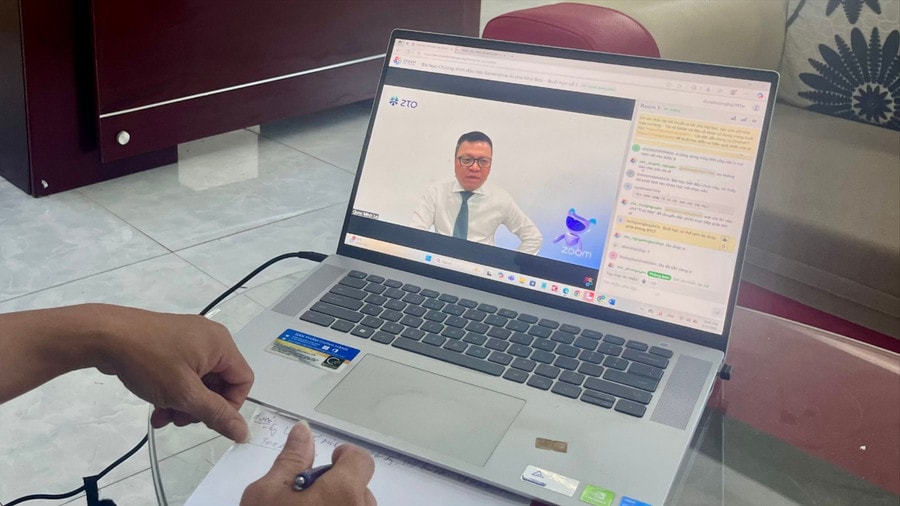 Ông Lê Quốc Minh, Chủ tịch Hội Nhà báo Việt Nam phát biểu. (Ảnh: Hoàng Hoài)