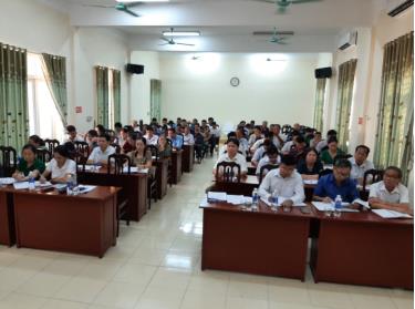 Ảnh: tại hội nghị tập huấn đánh giá, công nhận các danh hiệu học tập năm 2024