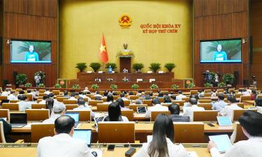 Quang cảnh phiên họp quốc hội.