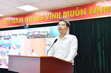 Đồng chí Thân Văn Nghiệp chủ trì hội nghị tại điểm cầu tỉnh Bắc Ninh.